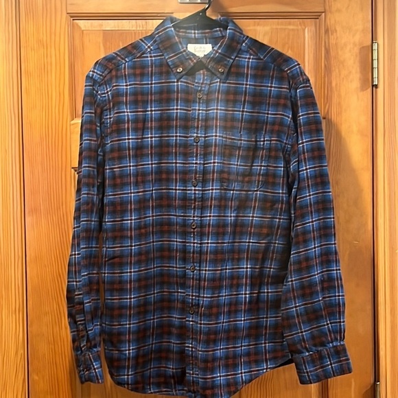 CROFT &Barrow mens  plaid flannel button down shirt with one pocket size M. - Picture 1 of 4